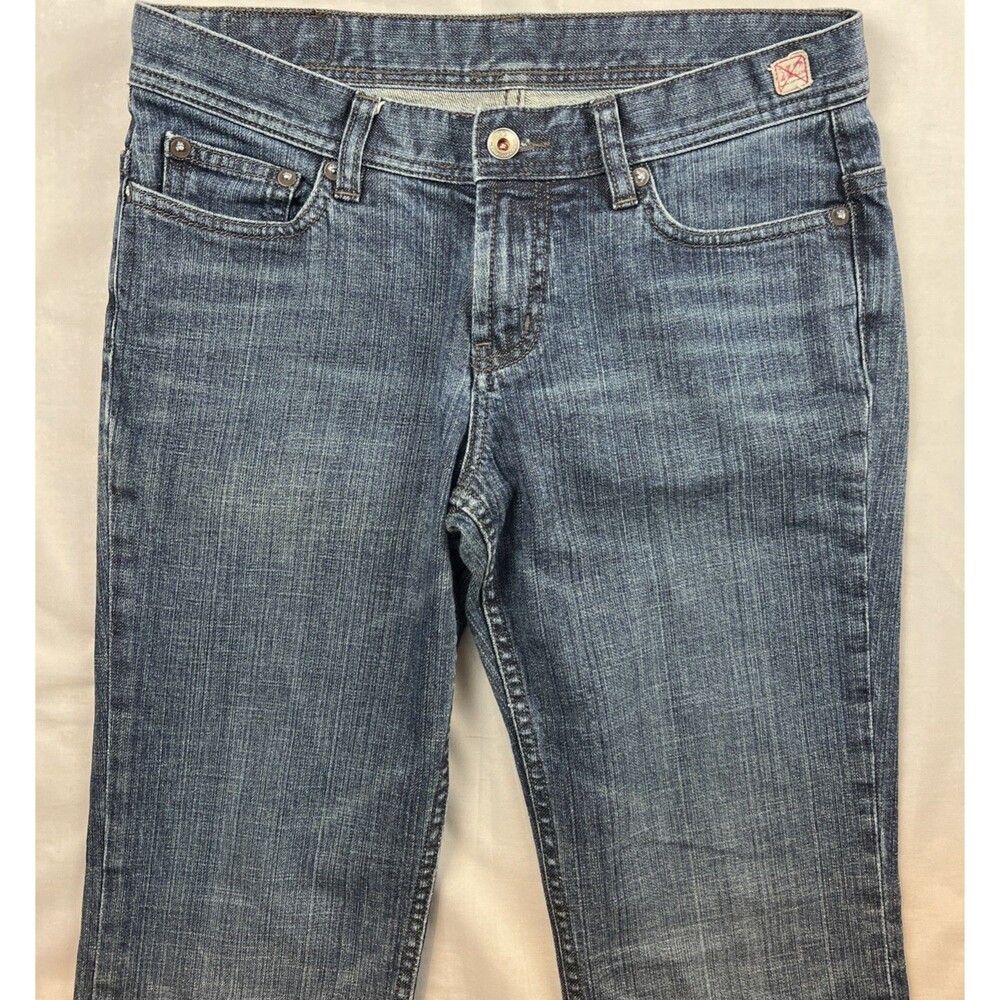 X2 Denim Laboratory Jeans W10 Flare Distressed Size 4 Long